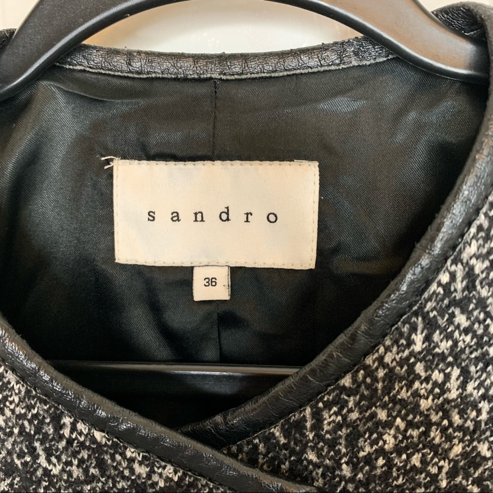 Sandro Printed Evening Jacket Size Medium - image 8